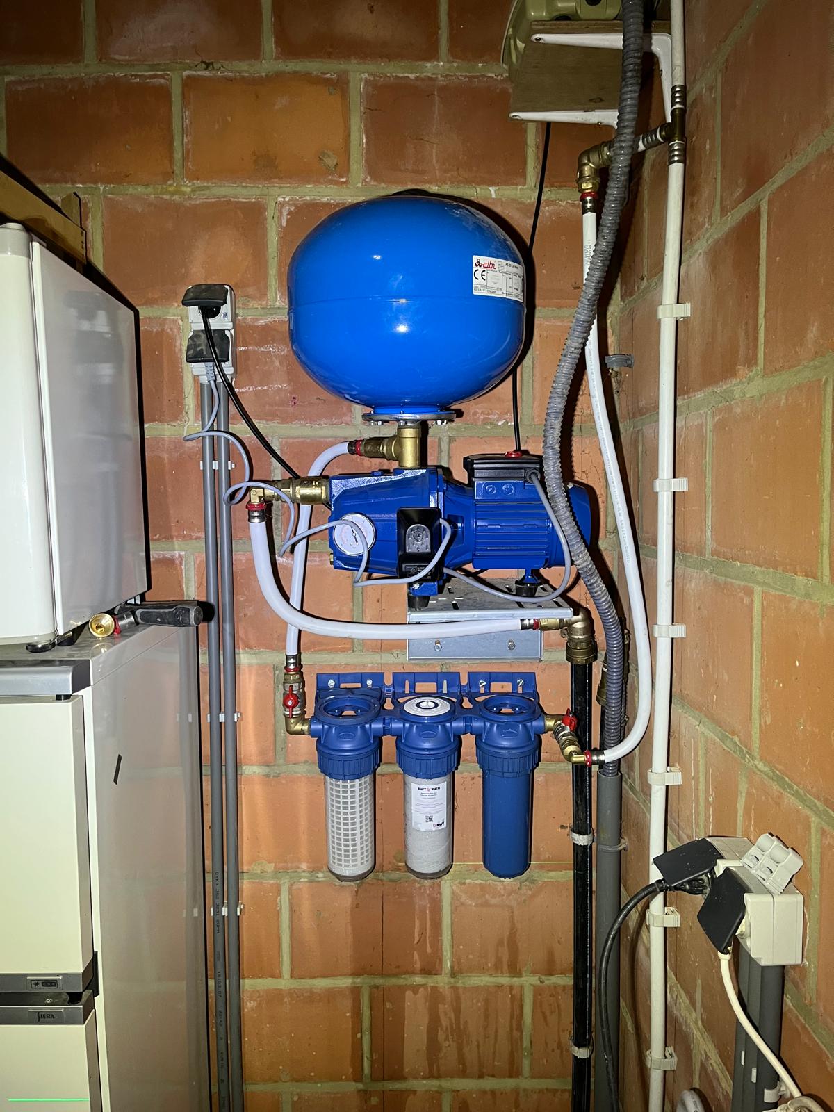 Installation de filtration d'eau complète