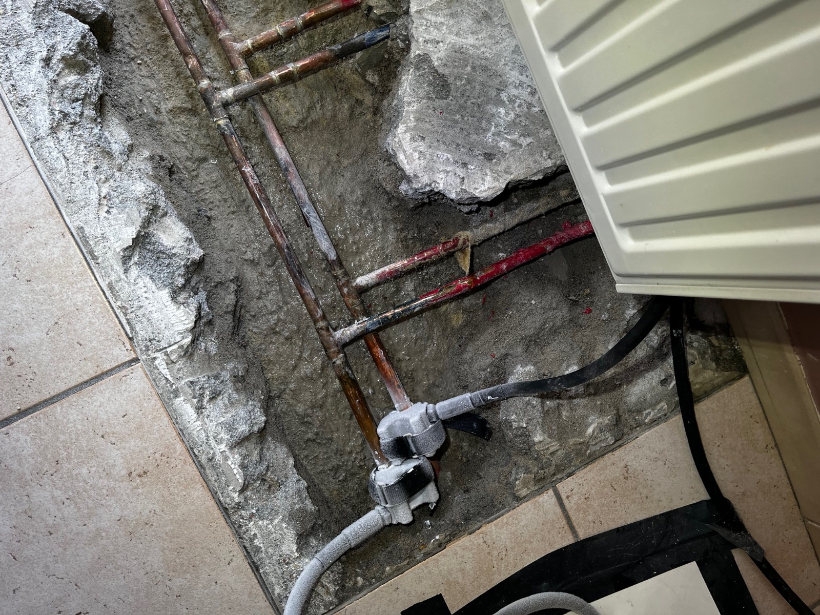 Tuyauterie et radiateur en rénovation